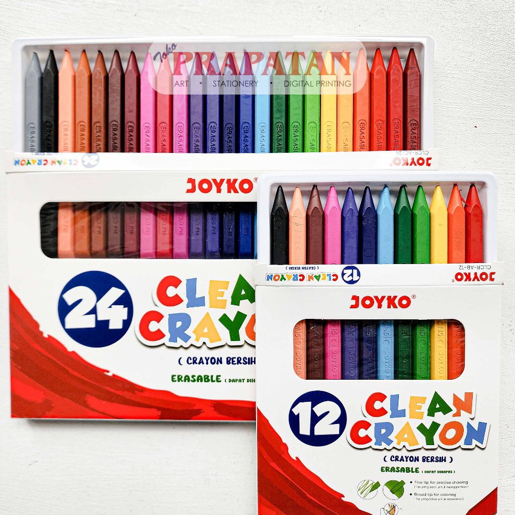 Joyko Clean Crayon CLCR | Clean Crayons | Shopee Philippines