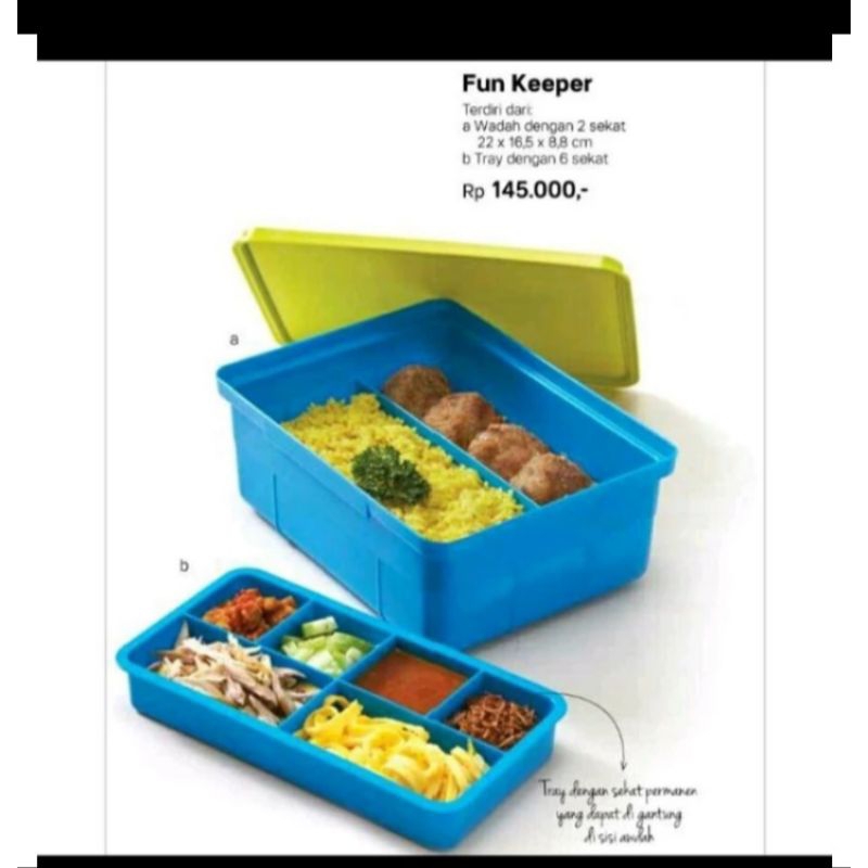 Tupperware fun keeper / tupperware lunch box | Shopee Philippines