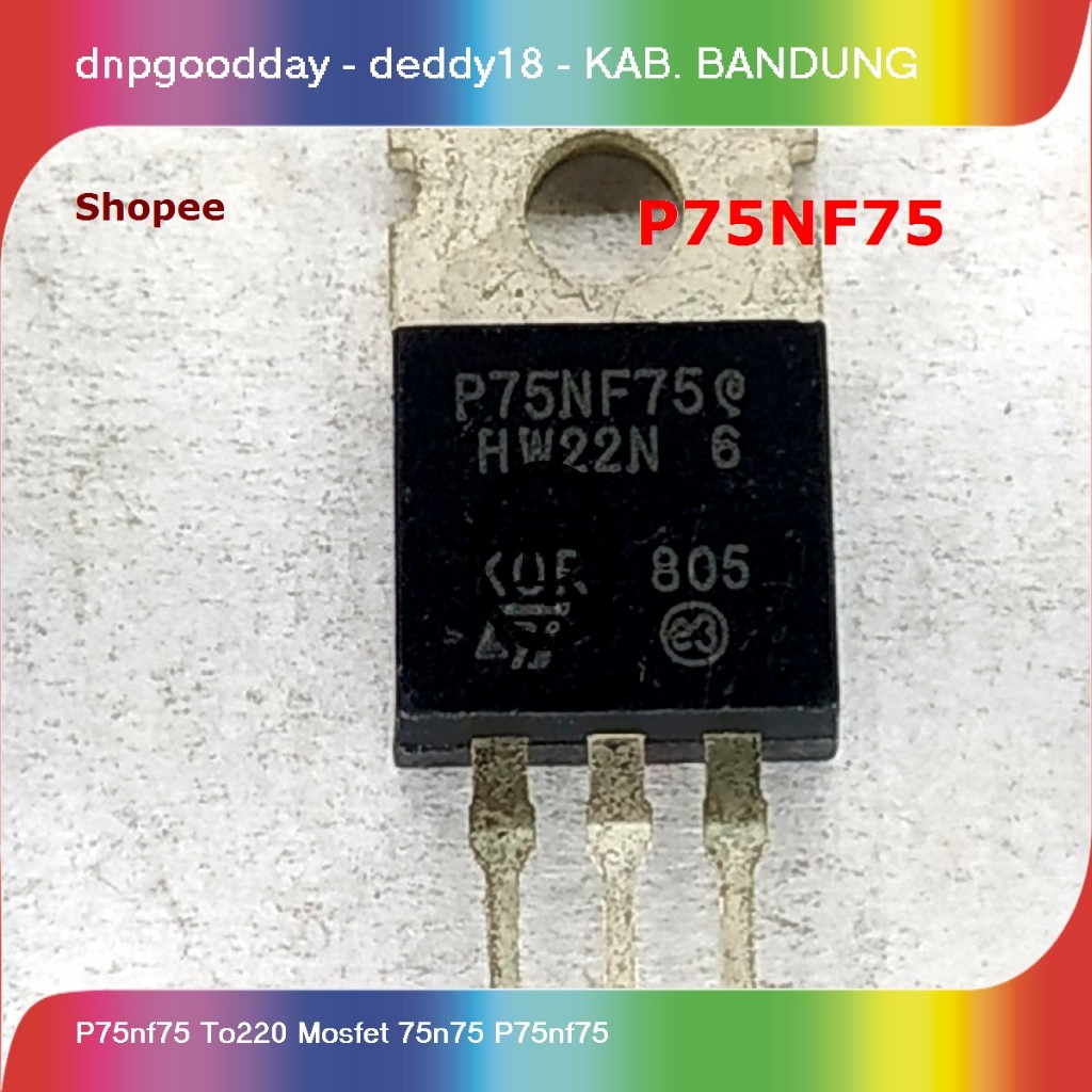 P75nf75 to220 mosfet 75n75 p75nf75 | Shopee Philippines