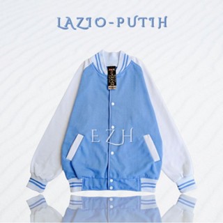 Varsity Baseball Jacket Plain Jacket Light Blue Variation Jacket 