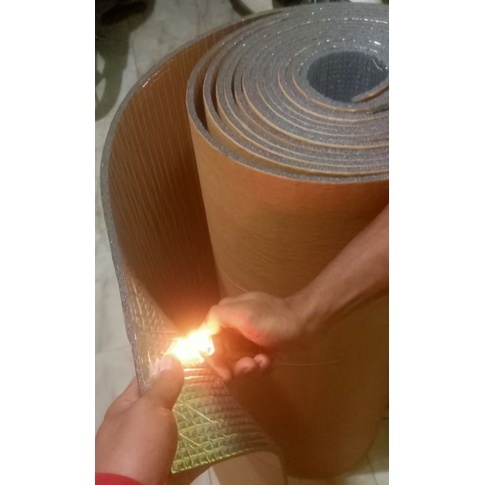 MESIN 25 x 100 cm 6mm thick Aluminum foam xpe Foil adhesive glue ...