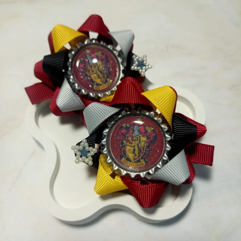 Pair of Ribbon Clips HARRY POTTER GRYFFINDOR jfl | Shopee Philippines