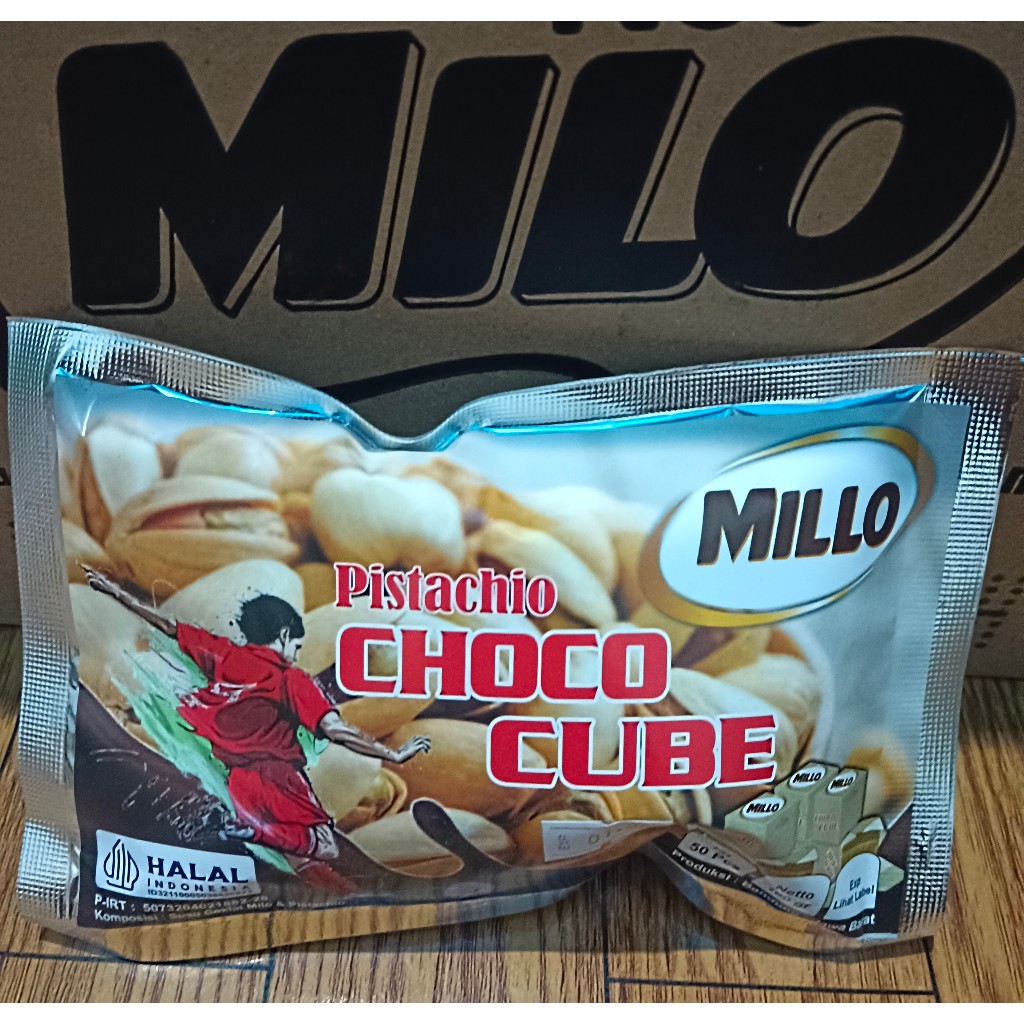 LOKAL Pistachio/fustuk Milo/Local Millo Cube 1 Pack (Contains 50 Cubes ...