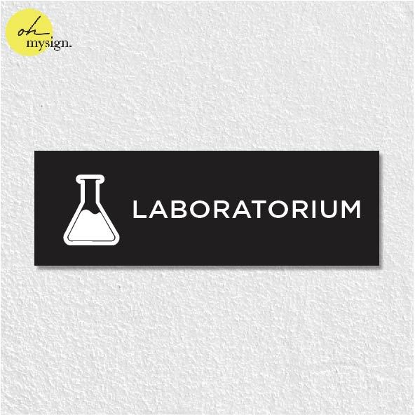 Acrylic Sign Laboratory Room UV Print Clinic Acrylic Sticker | Shopee ...