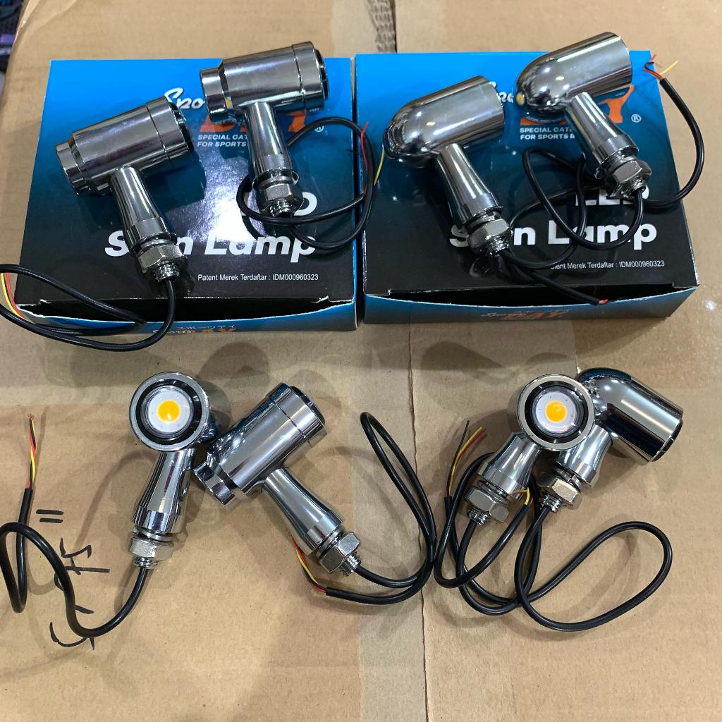 CHROME ALUMUNIUM SEIN RITING ROUND RETENG LED HAMMER SET FRONT BACK ...