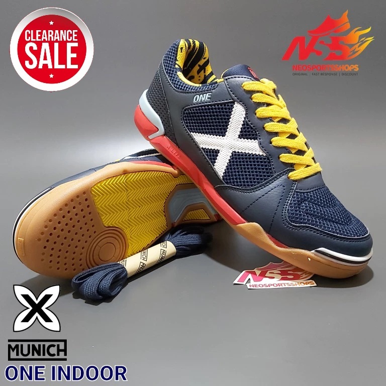 Futsal Shoes X Munich One Indoor 55 Navy Original XMunich | Shopee ...
