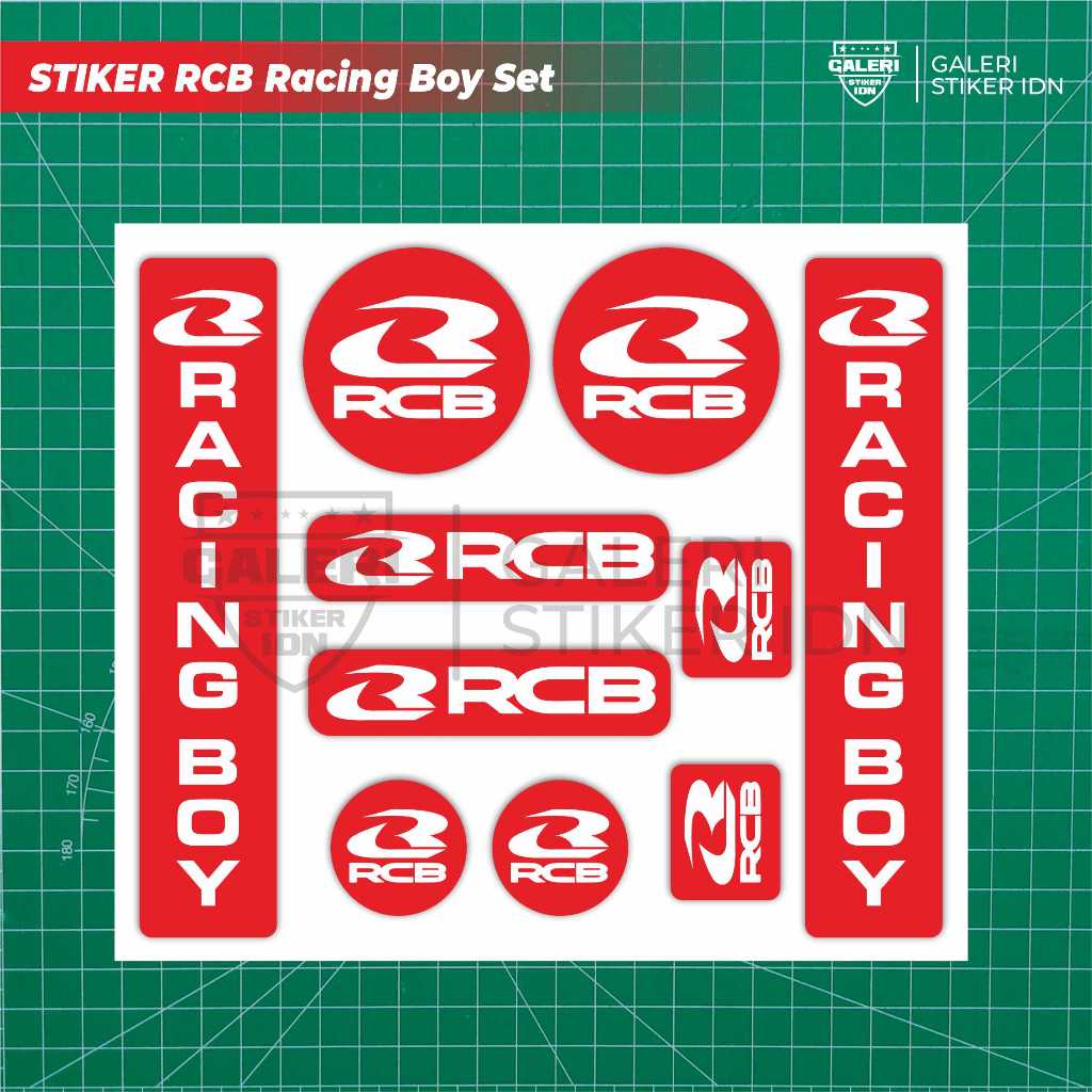 Rcb Sticker SET Sticker CUTTING Sticker RACING BOY FULL SET | Shopee ...