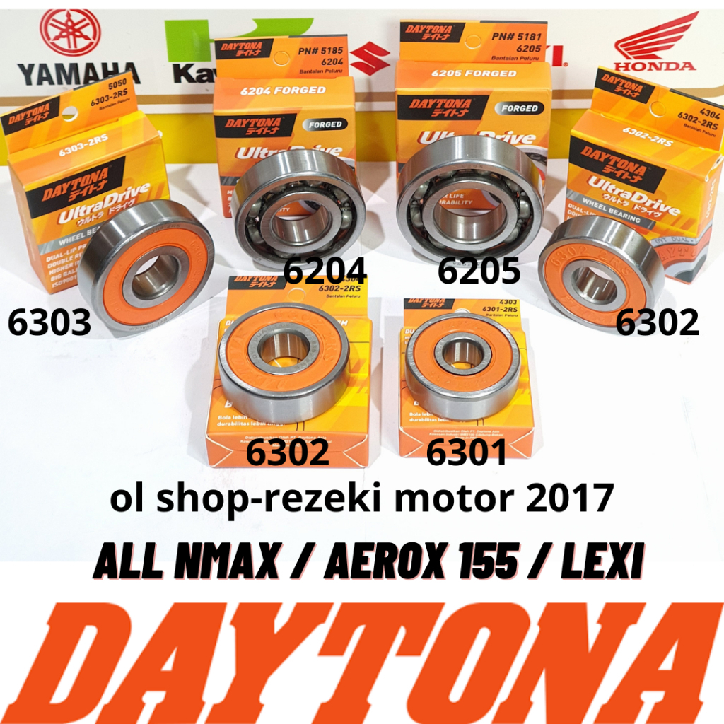 Lava BEARING GEARBOX Axle Ratio SET Of 6 AEROX 155/NMAX/LEXI Original