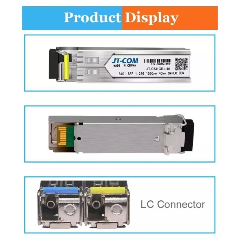 SFP 1G Singlemode SC LC Transceiver Module Gigabit Single Mode Fiber ...