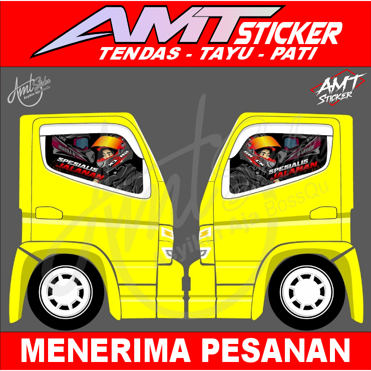 One Way Canter Truck Side Window - One Way Sticker - Road Specialist ...