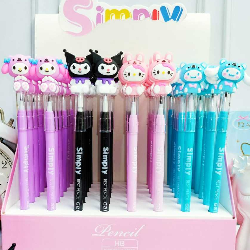 Sanrio COSTUM Stacking Pencil Super CUTE Beautiful Aesthetic Kuromi ...