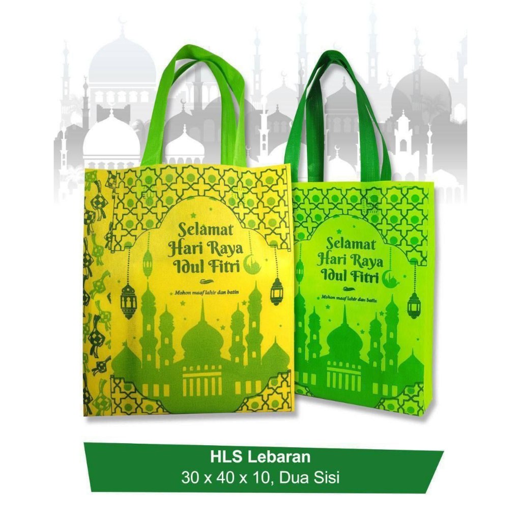 Hampers Bag Delivery Parcel Spunbond THR Eid Al-Fitr Double Printing ...