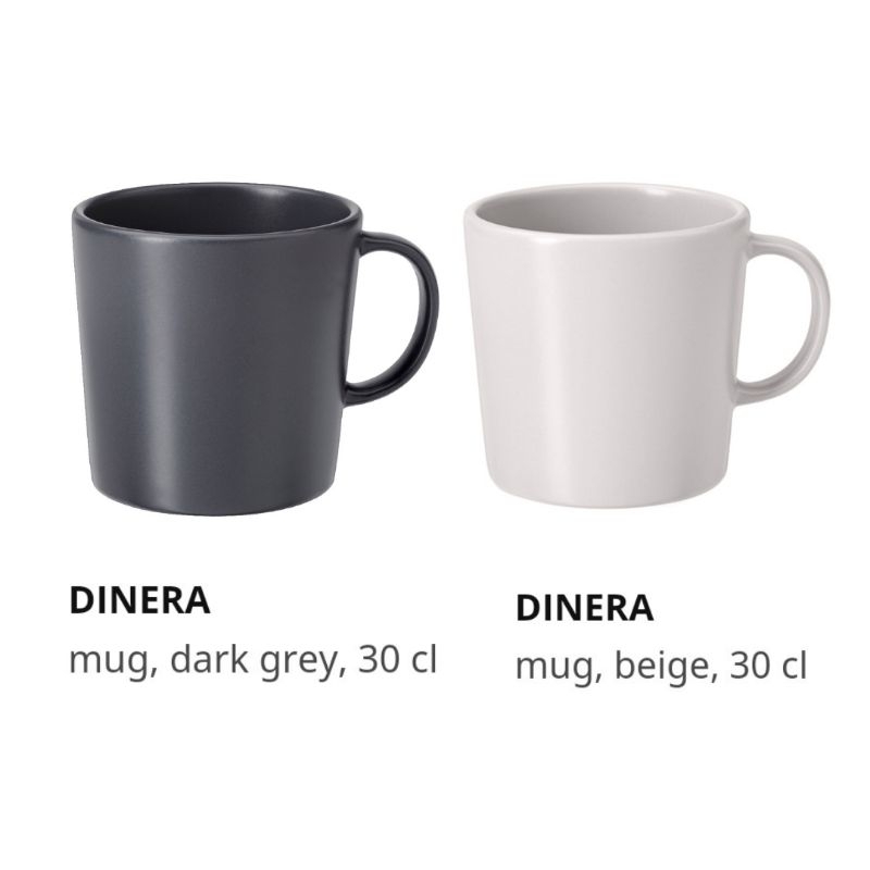 Dinera Cup/mug ikea stoneware 30 cl | Shopee Philippines