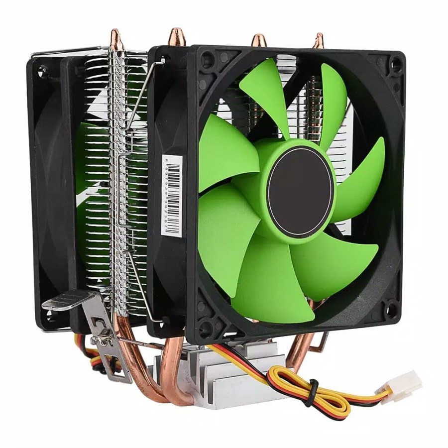 Cpu Cooler Cooling Intel AMD double fan Radiator Bracket | Shopee ...