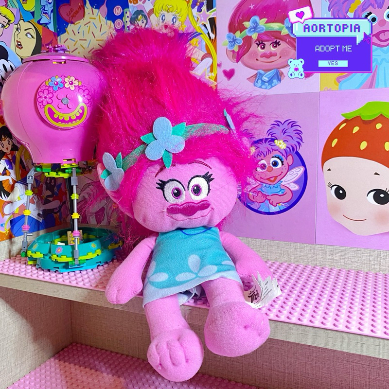 Poppy TROLLS Doll ORIGINAL DREAMWORKS Pineapple Hair TROLLS | Shopee ...