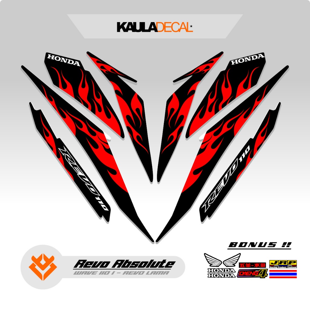 ABSOLUTE REVO 110 CW STRIPING MOTIF 55 ABSOLUT REVO 110 STICKER/ REVO ...