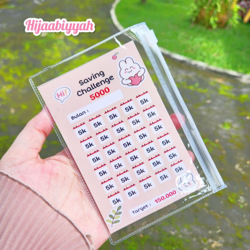 Transparent Budgeting Ziplock Challenge Paper | Shopee Philippines