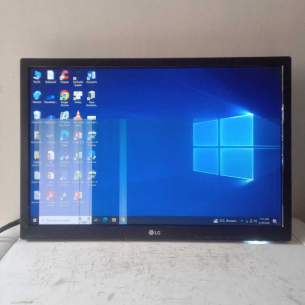 LAYAR Lcd monitor lg 20mp38hq-b 20inch with hdmi condition minus light ...