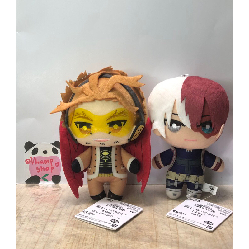 My Hero Academia BNHA Todoroki Shoto & Hawks Tomonui Official Plush ...