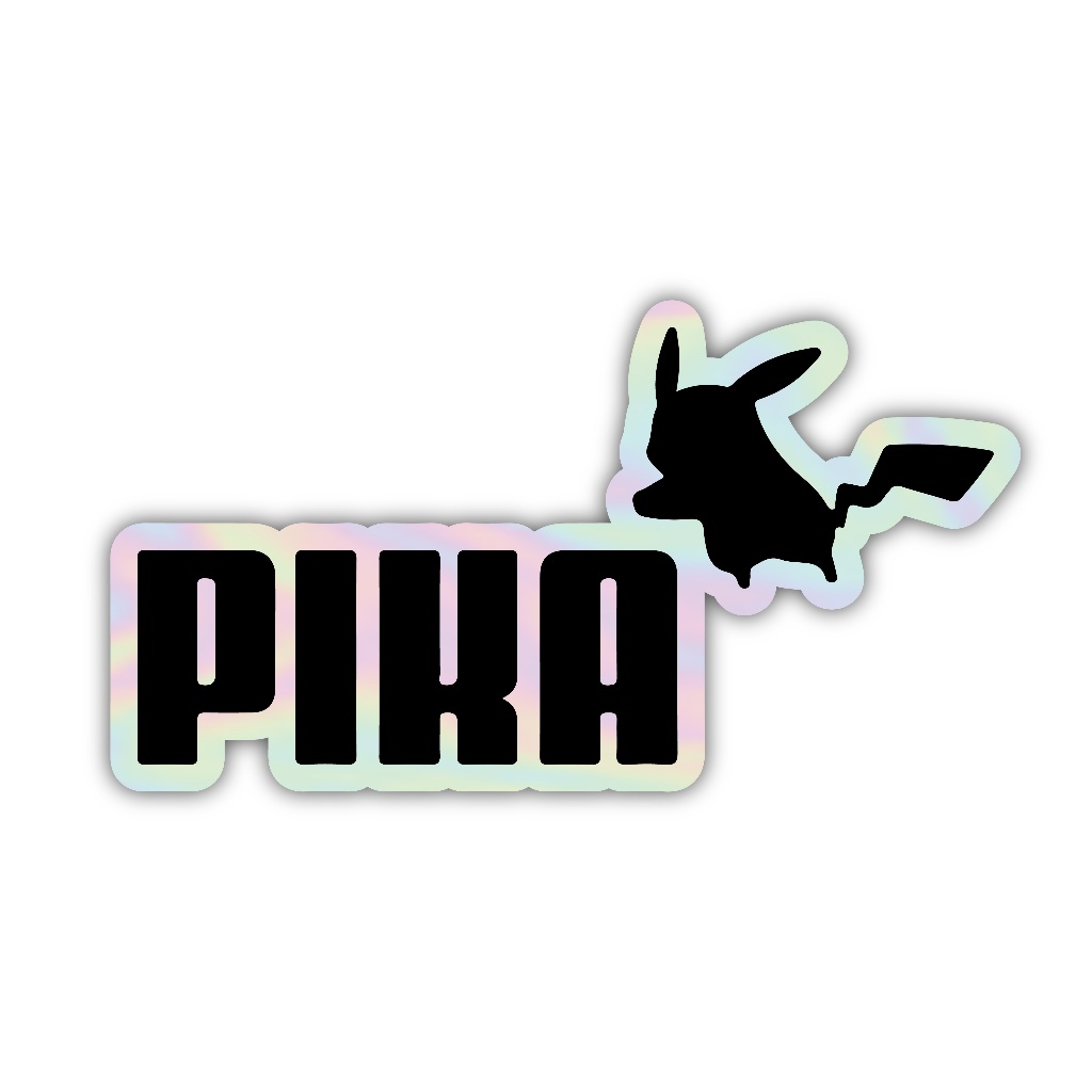 Z233 aesthetic pika stickers, individual hologram stickers | Shopee ...