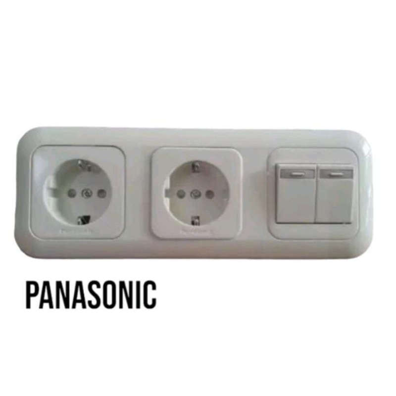 Panasonic double socket + switch series | Shopee Philippines