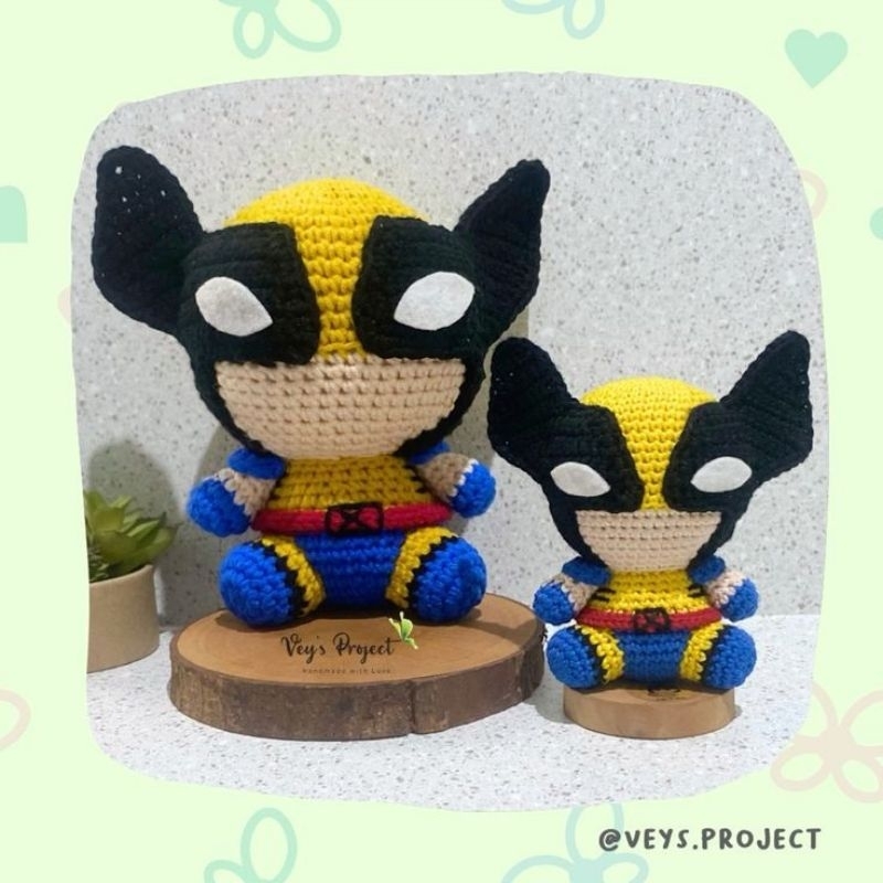 Wolverine Marvel Knit Doll - Wolverine Amigurumi | Shopee Philippines