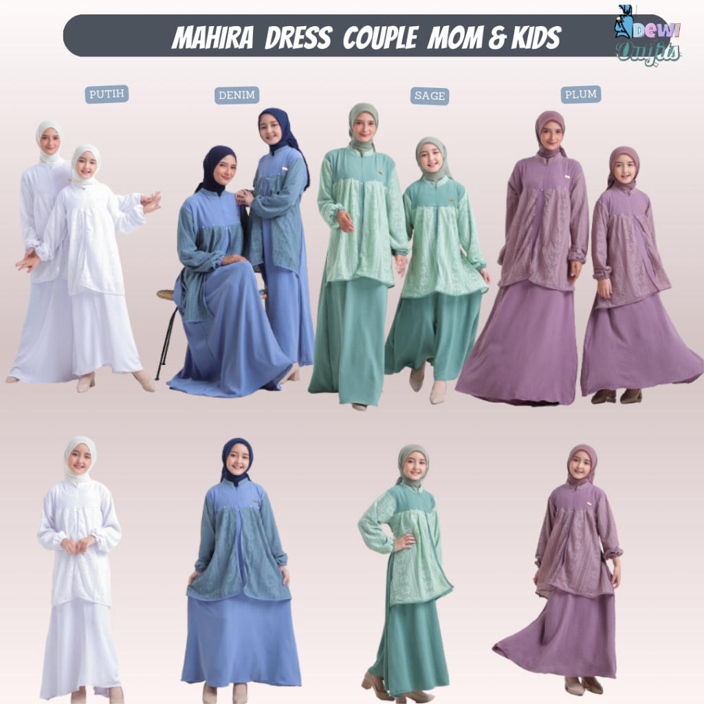 Gamis Mother And Children DRESS (No HIJAB) GAMIS Children From Ages 3 ...