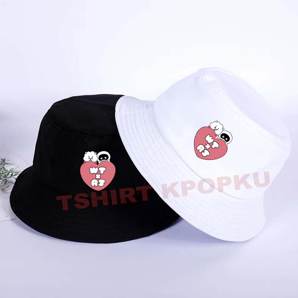 Bucket hats korean kpop BTS Hat Wootteo x rj Version LOVE wt x rj ...