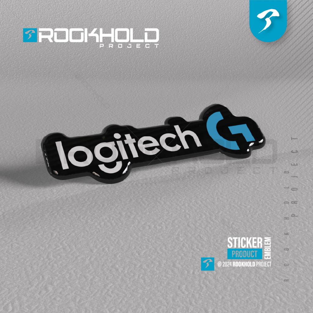 Logitech Logo Emblem Sticker | Logitech Logo Embossed Sticker | Pc ...