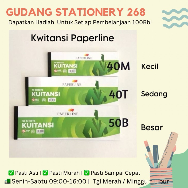 Paperline Receipt Book / Paperline Receipt / Paperline Receipt Small ...