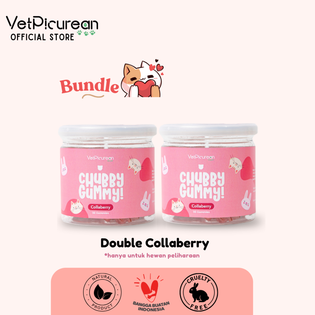 Vetpicurean Chubby Gummy [Double Bundle] Vitamin Feather And Skin