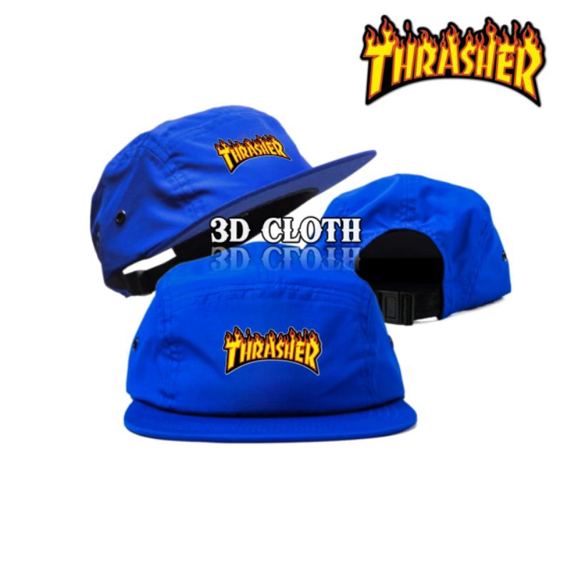 Thrasher Snapback 5 Panel Hat Five Panel Snapback Hat Caps Casual Five Panel Hat Distro Men Skate Surf