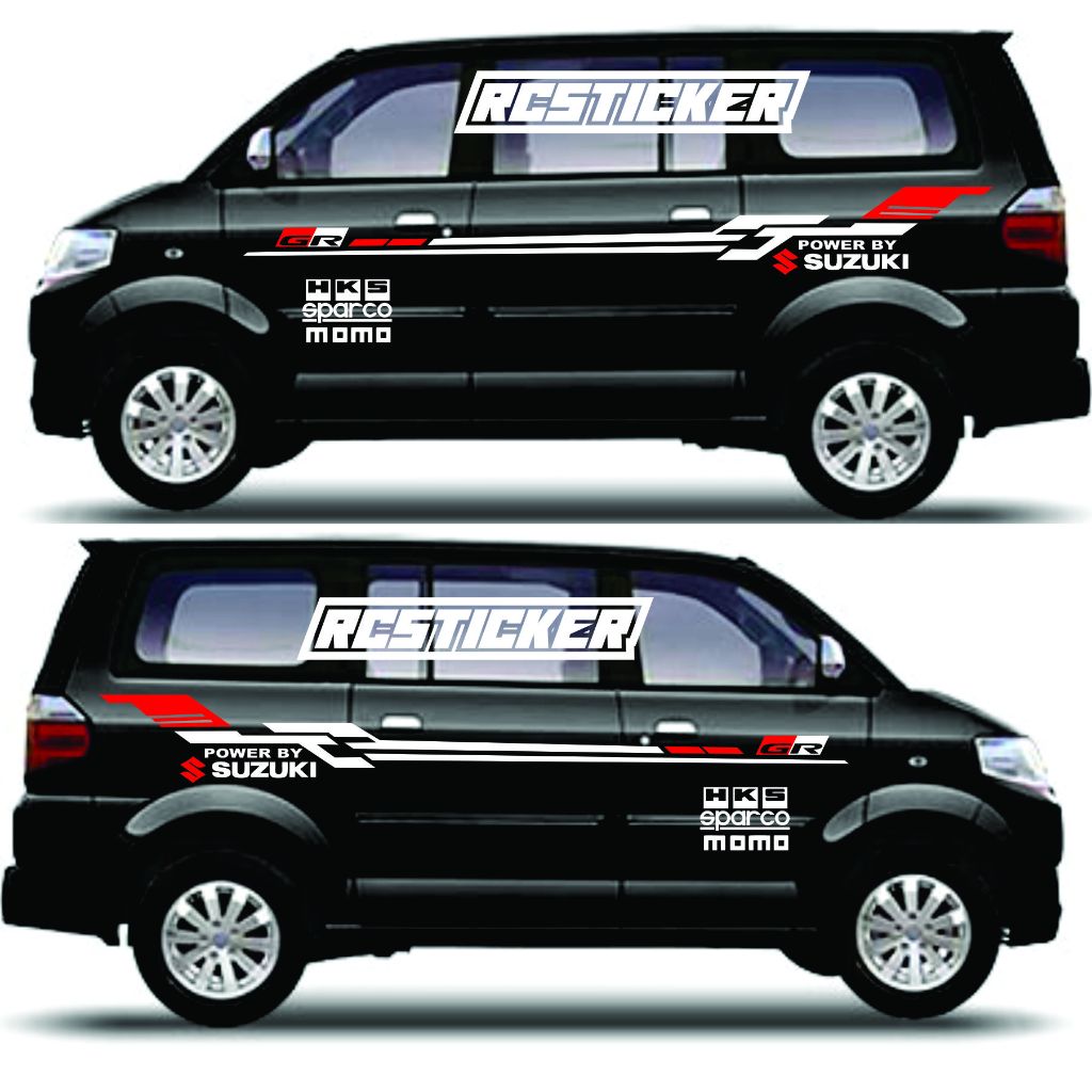 Striping List Stickers APV Car Stickers Latest SUZUKI APV Car Cutting ...