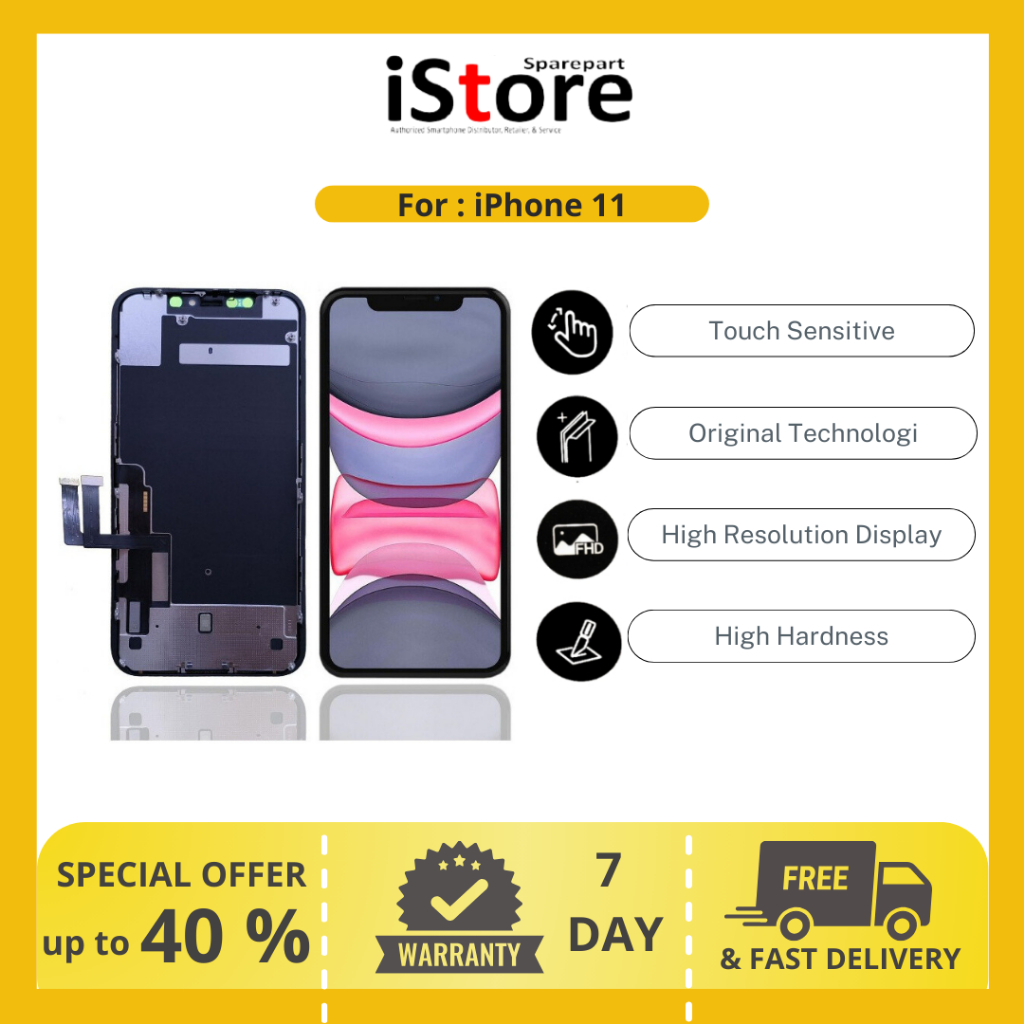 Istore Lcd iPhone 11/11 Pro/11 Pro Max Fullset Touchscreen Original ...