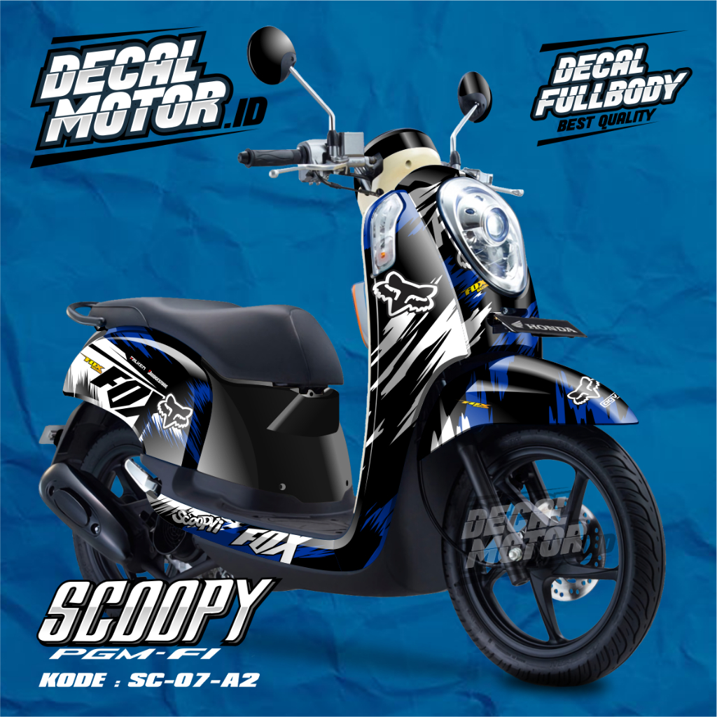 Honda Scoopy FI Full Body Decal Sticker - Fox - Code SC | Shopee ...