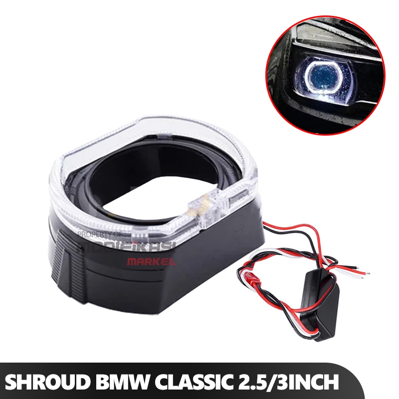 Shroud Srod Spoud Classic BILED 2.5inch or 3inch Full Black Glossy ...
