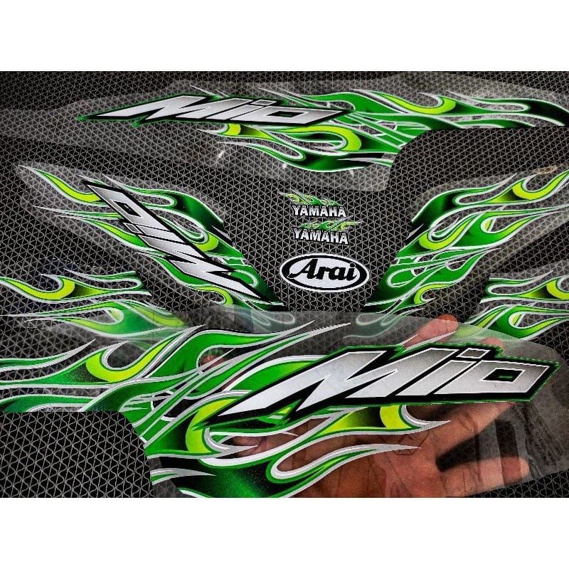 Mio SPORTY AND MIO SMILE TRANSPARENT STRIPING COSTUM API | Shopee ...