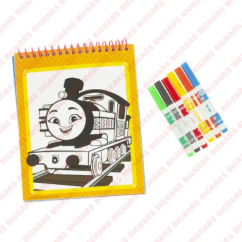 Thomas and Friends COLOUR BY NUMBER ALL ENGINES GO Coloring Book Thomas ...