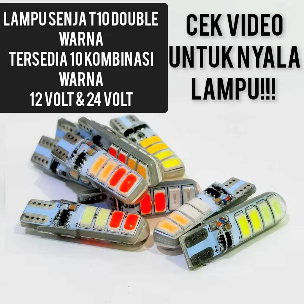 T10 Twilight LED Light 2 Colors FLASH Flashing 12 VOLT 24 VOLT 12V 24V