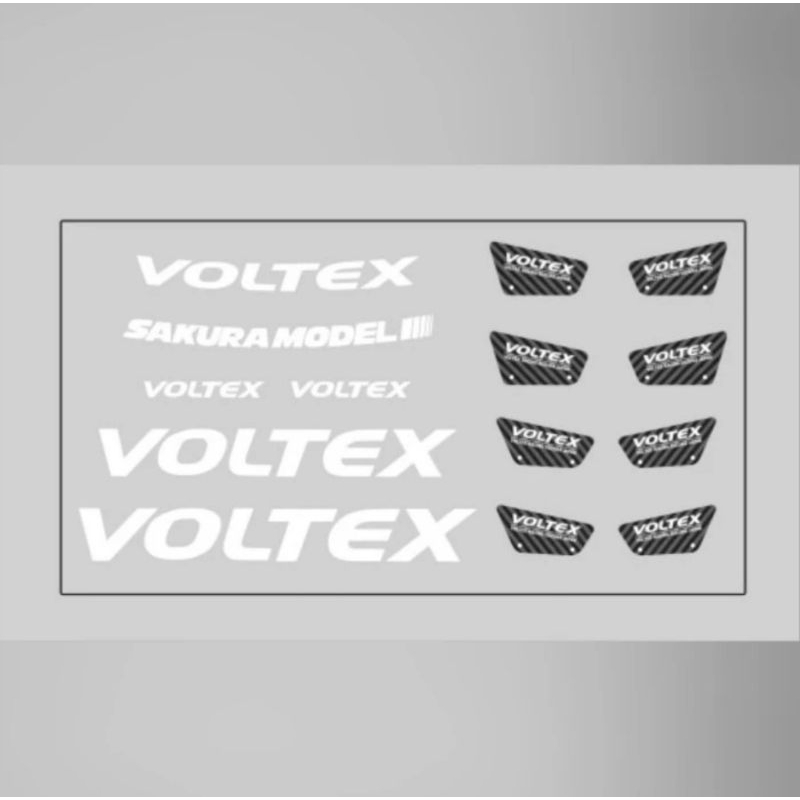 Sakura Model Accessories Diecast 1:64 Spoiler Voltex includes decal ...
