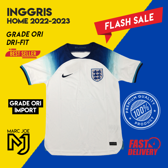 Jersey England HOME WORLD CUP QATAR 2022 GRADE ORI Shopee Philippines