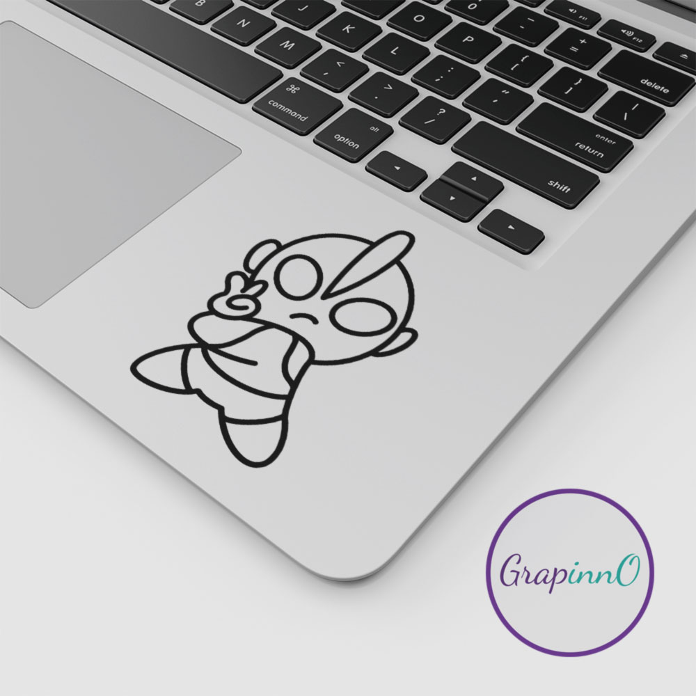 Ultraman Sticker ulraman chibi Sticker Decal Rest Palm Laptop Mac ...