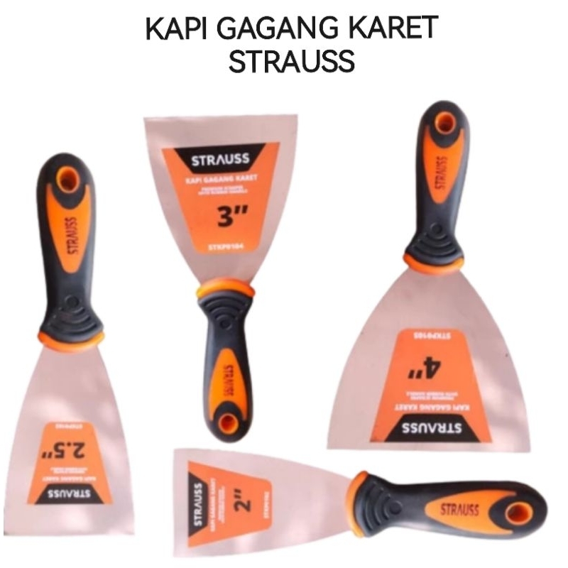 Kapi Stainless //STRAUSS Rubber Handle Putty Bolt | Shopee Philippines