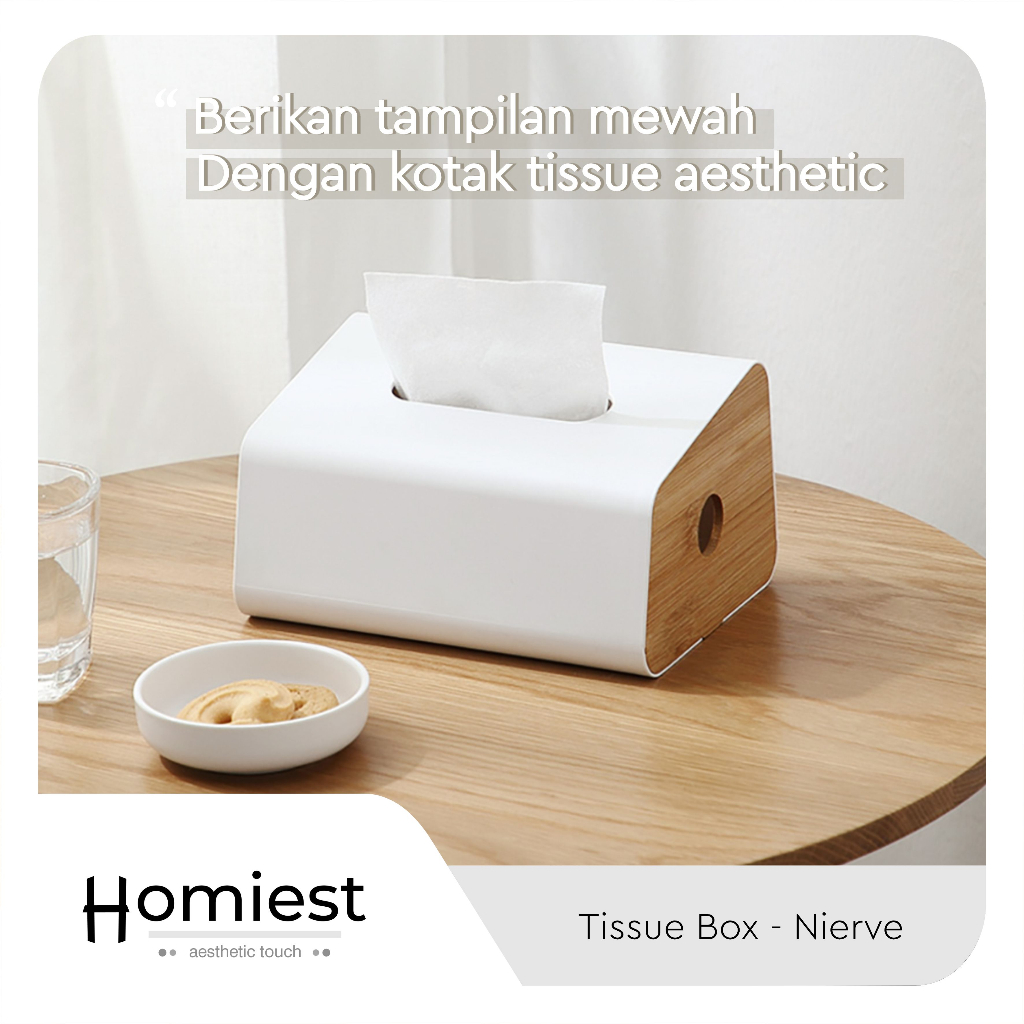 Homiest Nierve Tissue Box/Aesthetic Tissue Box/Multipurpose Tissue