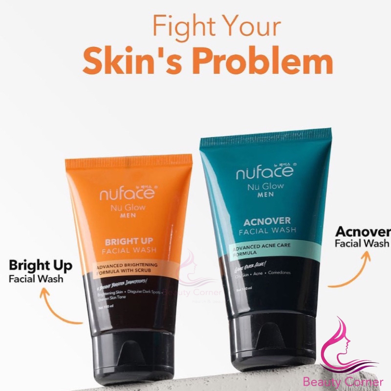 Nuface Nu Glow Men Facial Wash Ml Shopee Philippines