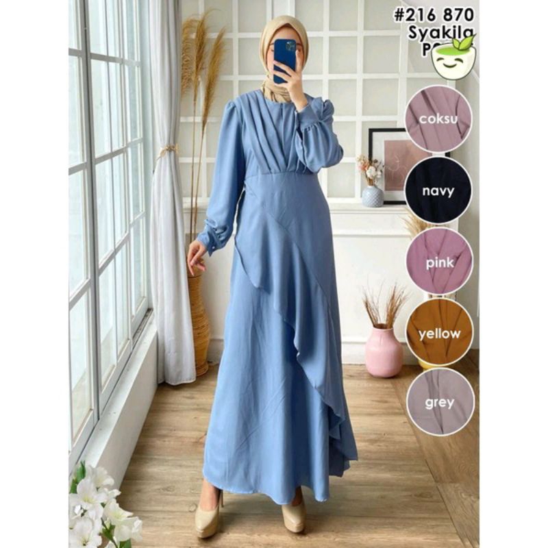 Syakilla Premium Dress code 953 | Shopee Philippines