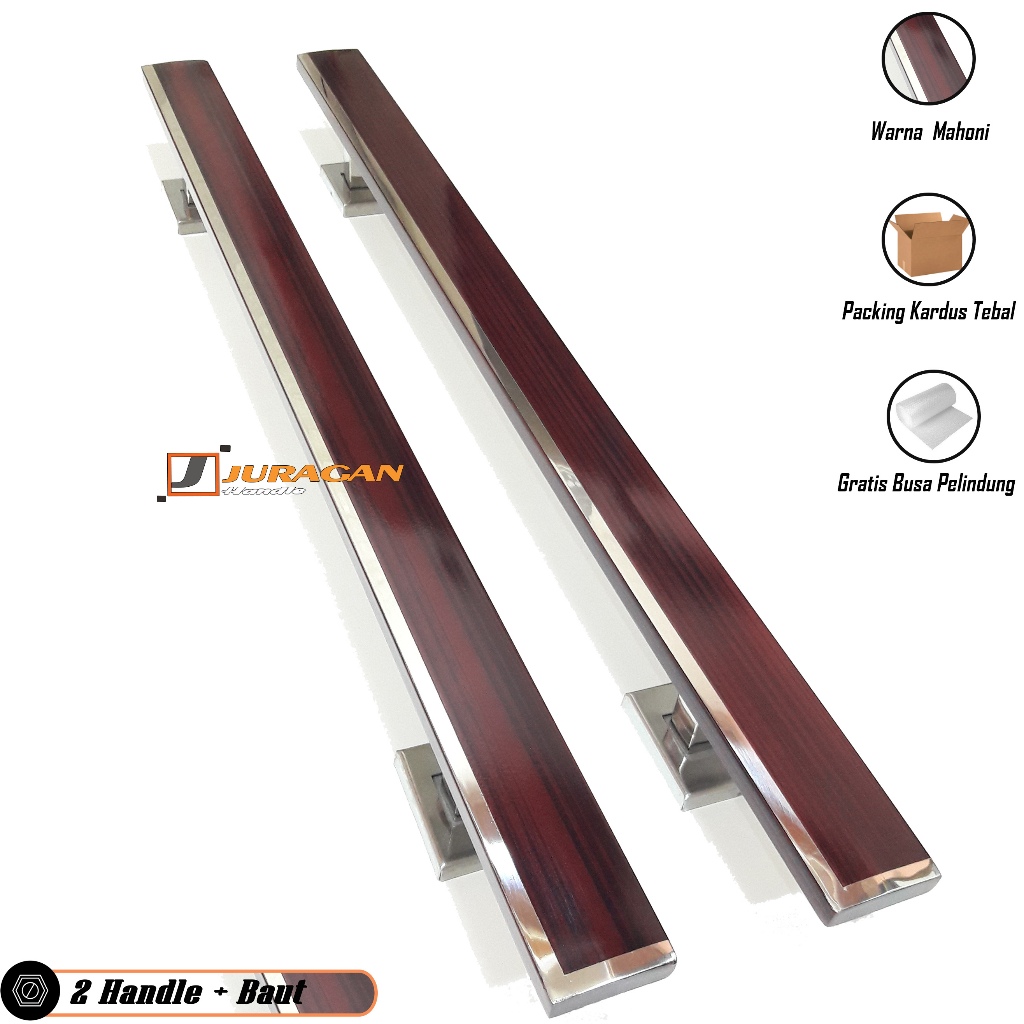 MERAH Luxury Mahogany Door Handle 60cm Door Handle Red Maroon Dark ...