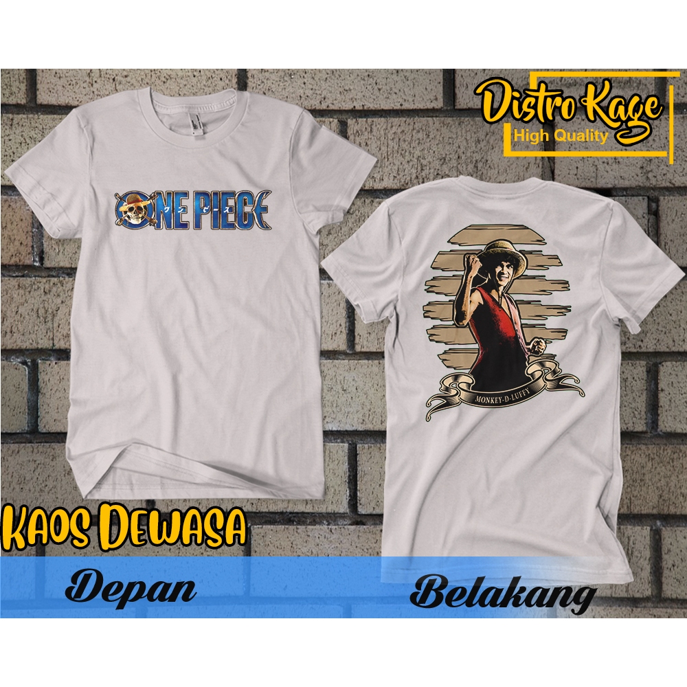 Distro Kage Tshirt Anime DB Monkey D. Luffy Special Logo in One Piece ...