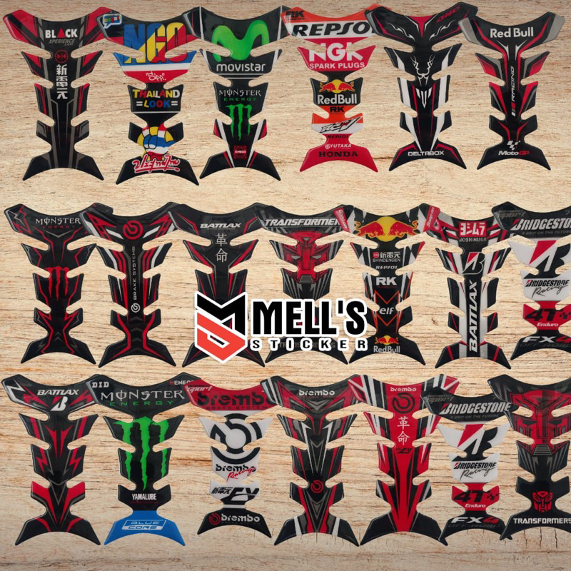 Sticker tanky tankpad Motorcycle pad tank protection Embossed | Shopee ...