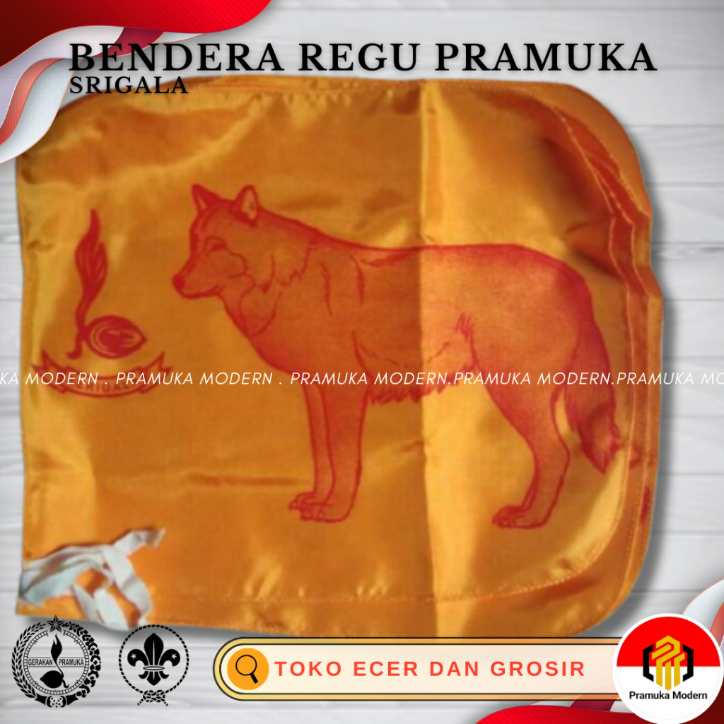 Wolf team flag wolf boy scout team flag (beri) | Shopee Philippines